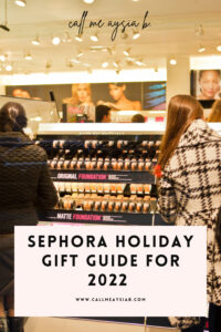 Sephora Holiday Gift Guide Pinterest Pin